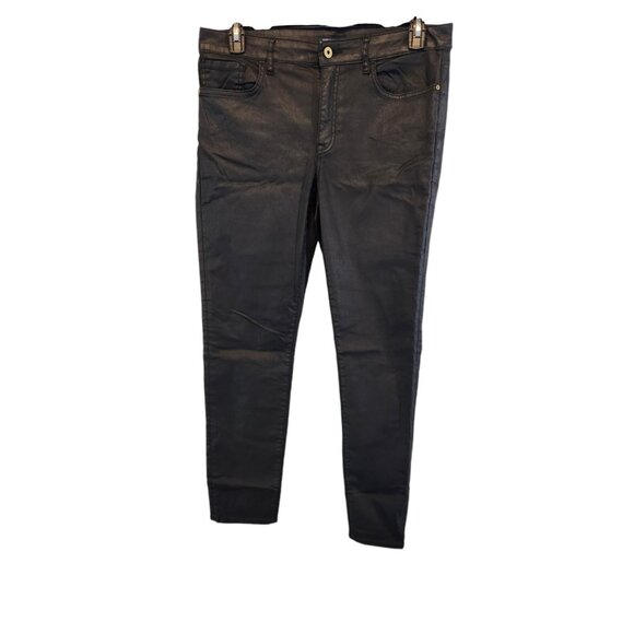Tommy Hilfiger Pants - Tommy Hilfiger Jeans Greenwich Skinny Mid-rise Stretch Black Wax Denim Womens 14